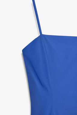ASYMMETRIC POPLIN MIDI DRESS - Zara фото 6