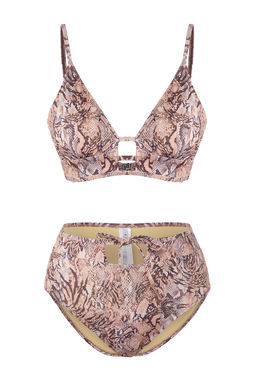 TRENDYOLMILLA Siyah Ucgen Yuksek Bel Regular Bikini Tak?m? TBESS25BT00170  фото 5