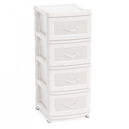 Комод 4-х секционный белый М5507