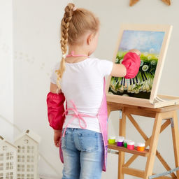 Фартук с нарукавниками детский Этель Fashion girl, 49 х 39 см  фото 5