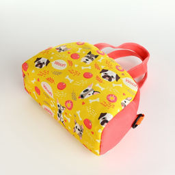 Сумка детская для девочки на молнии, регулируемый ремень, коралловая