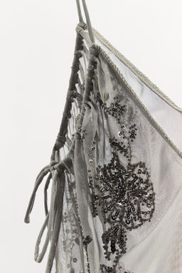 TOP BORDADOS LENTEJUELAS / Gris claro - Zara фото 10