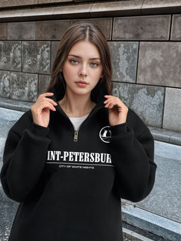 Толстовка женская с зип-воротником Saint Petersburg - Yollochka фото 20