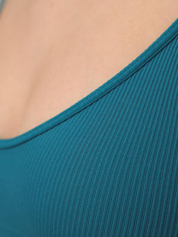 Топ на тонких бретелях в рубчик - My фото 45