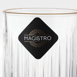 Стакан Magistro «Элизиум», 450 мл, 7.5×14.5 см, стекло, прозрачный