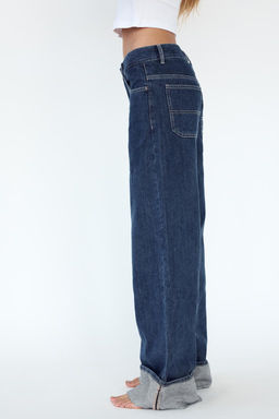 TRF WIDE-LEG HIGH-WAIST JEANS - Zara фото 4