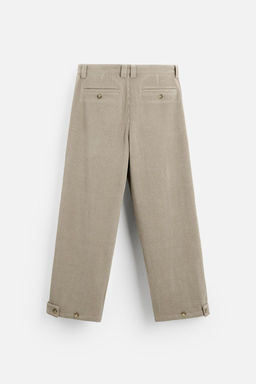 WIDE FIT CORDUROY TROUSERS - Zara фото 8