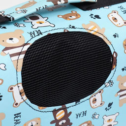 Сумка-переноска каркасная Медвежонки , размер M, 40 х 21 х 27 см - Пижон фото 6