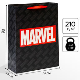 Пакет подарочный, 31×40×11.5 см, упаковка, Мстители