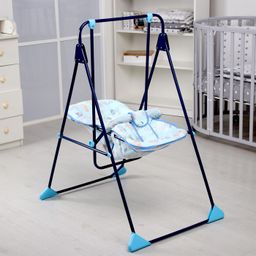 Качели детские напольные «Ветерок-Люкс», синий, МИКС