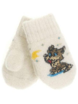 Варежки детские круговые Собака и месяц 0112-3 - Рассказовские варежки фото 4