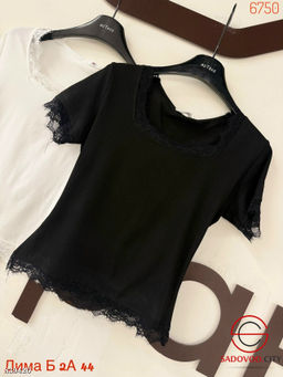 Футболка женская с гипюром - Bruno фото 6