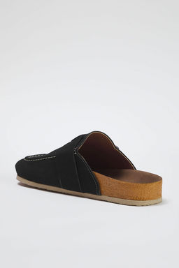 Trendyol Shoes Bej Kemer Tokal? Kare Burun Duz Kad?n Sabo Terlik TAKSS25TE00000 - Trendyolmilla фото 6