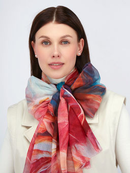 Палантин с рисунком в стиле арт-деко