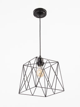 Светильник подвесной 1117/1, E27, 40 Вт, 22.5×70 см, чёрный