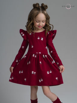 Платье Фея лютики бордо - Sovalina фото 11