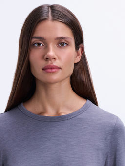 Базовый лонгслив из модала / Zarina  фото 12