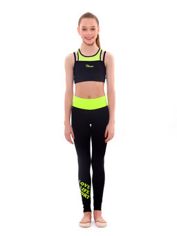 1710 Лосины с рисунком Love Life Sport из бифлекса - Chersa фото 4