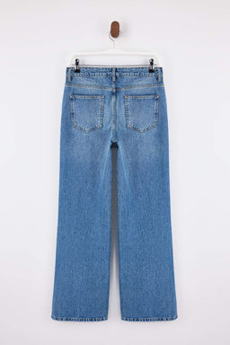 Mavi Normal Bel 100% Pamuk Wide Leg Genis Paca Jeans TWOSS26JE00125 - Trendyolmilla фото 2