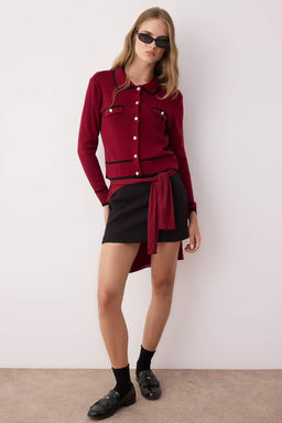 TRENDYOLMILLA Ekru Renk Bloklu Polo Yaka Triko H?rka TWOAW25HI00300 фото 2