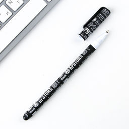 Цена за 10 шт. Ручка шариковая синяя паста 0.7 мм с колпачком 100% мужчина пластик софт-тач