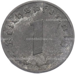 Монета 1 рейхспфенниг 1944 года A Германия