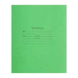 Комплект тетрадей из 20 штук, 12 листов в линию КПК Зелёная обложка - Calligrata фото 2