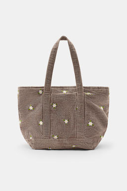 MINI BOLSO DENIM BORDADOS FLORES / Teja - Zara фото 3