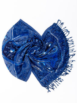 Палантин с вышивкой (шерсть 100%) № Тк903/128