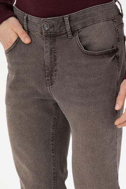 Erkek Kahverengi Jean Pantolon