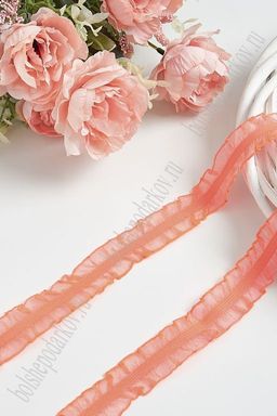 Тесьма с резинкой 2,5 см*10 ярд (SF-371-11) ярко-оранжевый