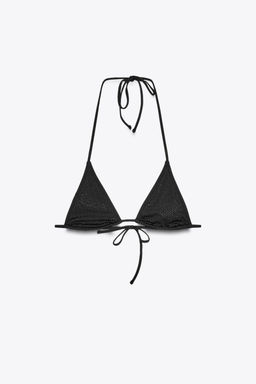TRIANGLE DIAMANTE BIKINI TOP - Zara фото 11