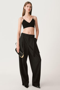 50TH ANNIVERSARY WOOL-BLEND TROUSERS WITH BELT