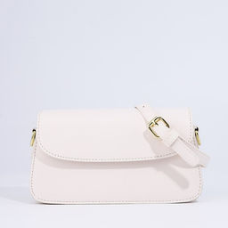 Сумка женская мессенджер на магните, 22×6×12 см, белая