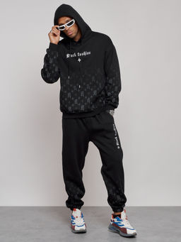 Спортивный костюм мужской трикотажный демисезонный черного цвета 12010Ch - Mtforce фото 6