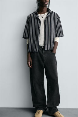 STRIPED JACQUARD SHIRT - Zara фото 5