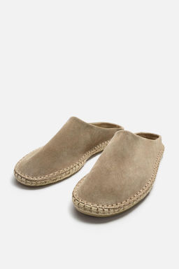 LEATHER MULE ESPADRILLES - Zara фото 4