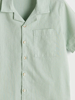 Keten Kar???ml? Erkek ?ocuk G?mlek