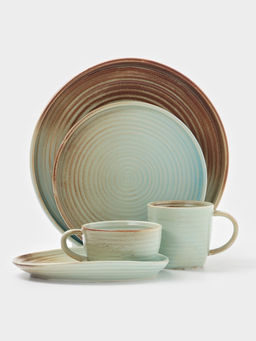 Тарелка для пасты Magistro Sand Ripples, d=22.5 см, 450 мл, фарфор, голубая фото 6