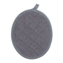 Набор кухонный Этель, цвет серый: варежка 33х17 см, прихватка 24х19 см, хлопок, махра  фото 2