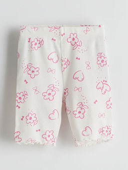 Bask?l? K?z ?ocuk K?sa Tayt 2li