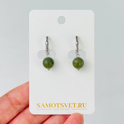 Серьги из Змеевика