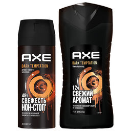 AXE набор ДАРК ТЕМПТЕЙШН 2024 (део-спрей 150мл+гель д/душа 250мл)