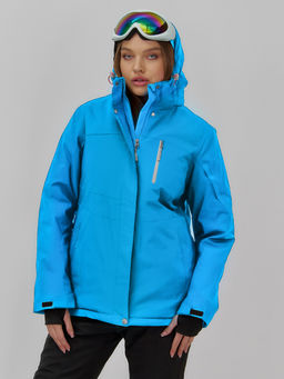 Горнолыжная куртка женская зимняя синего цвета 7015_1S - Chunmai фото 7