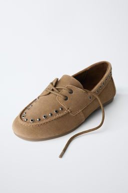 N?UTICO TACHAS PIEL / Beige - Zara фото 2