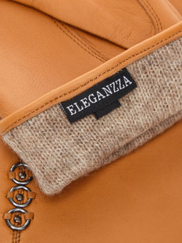 Перчатки женские ш+каш. IS02805-sh camel - Eleganzza фото 4
