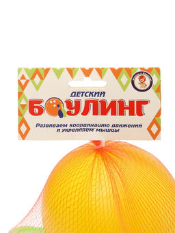 Боулинг детский, набор: 6 кеглей 21×7 см, 1 мяч d=6.5 см
