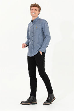 Мужские черные брюки из плотной ткани Неожиданная скидка в корзине - U.s. polo assn фото 3