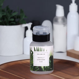 Флакон с помпой «Другое место», 250 мл, зелёный, чёрный