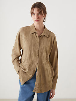 Dokulu Oversize Kad?n G?mlek
